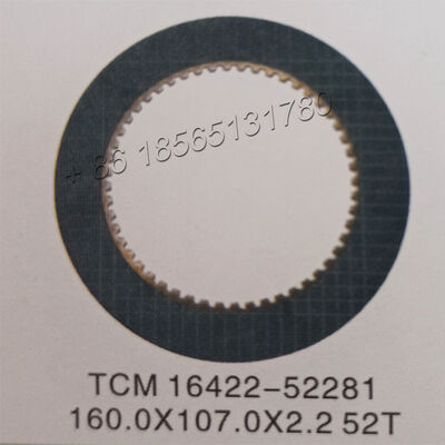 TCM Clutch Friction Plate 16422-52281 Friction disk Excavator Transmission Parts 160.*107.*2.2 mm  IT 52 Teeth