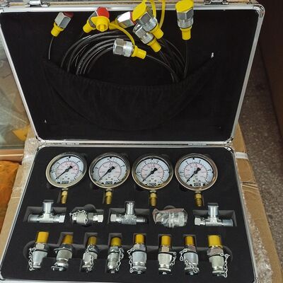 High Quality 4 Gauge Hydraulic Pressure Gauge Set For Excavator Hydraulic Pressure Measurement Kit
